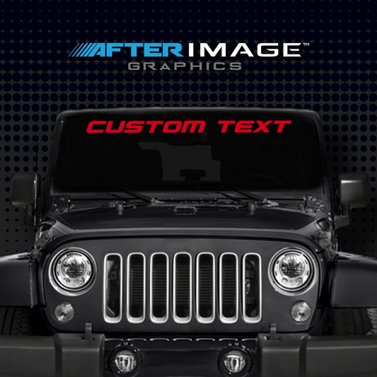 Custom Windshield Banner For Jeep