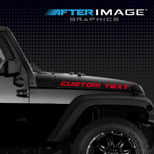 Custom Hood Decals Compatible With Jeep Wrangler