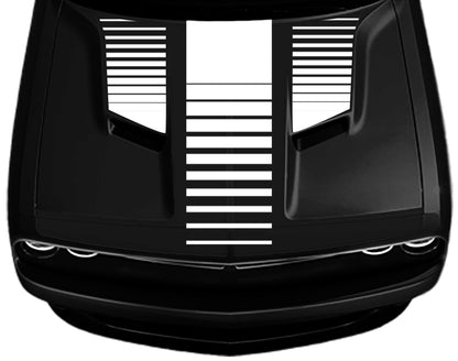 Triple Threat Hood Stripes - 2015 or newer Challenger R/T and SXT