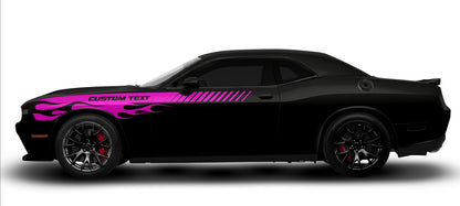 Stripe + Flame Decal Kit for Challenger