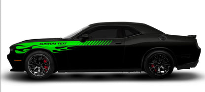 Stripe + Flame Decal Kit for Challenger